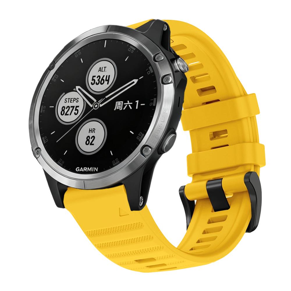 22/26mm Quick Fit Watch Strap for Garmin Fenix 5/Fenix 8Pro 47/51MM Waterproof Silicone Sports Watch Strap for Garmin Fenix 5