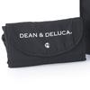 Dean & Deluca Shopping Bag, Black, Eco Bag, Foldable, Lightweight, Compact, 43 x 37 x 14 cm