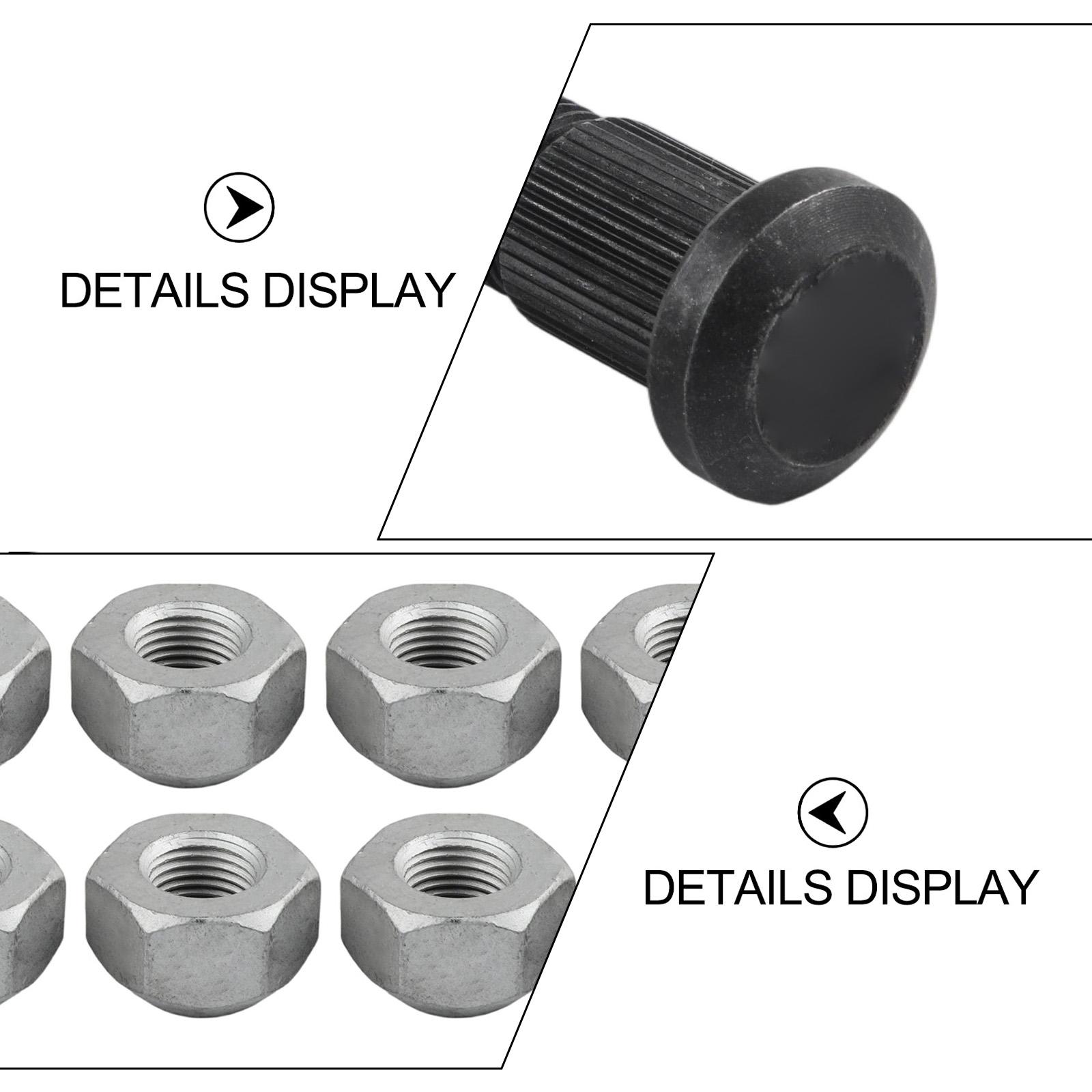 

For Bobcat Wheel Bolt Nut Kit 8PCS Replacement Part for Models 643 S76 S770 S570 S130 632 with Part Numbers 6709170 6564669 China Mainland
