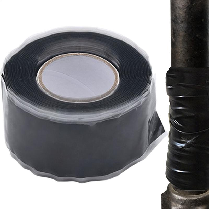 Waterproof Silicone Self-Adhesive Pipe Repair Tape Leak Proof Sealing Tape Self-Fusing Strong Adhesive Tape for Pipes 2.5x150cm