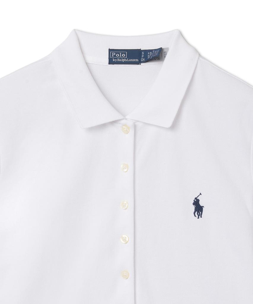 POLO RALPH LAUREN W Short Sleeve Polo Mesh Shirt - White
