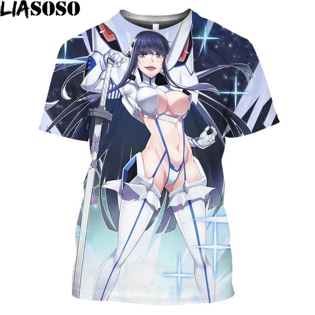 Anime Kill La Kill Printed 3D T-shirt Men Women Summer Loose Harajuku Style Shirts Unisex Streetwear Tees Tops