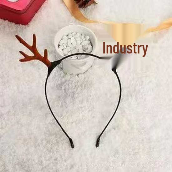 Christmas Elf Antler Bell Headband - Festive Cartoon Fairy Style for Holiday Parties