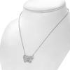 My Daily Styls Butterfly Necklace Pendant 925 Sterling Silver Cubic Zirconia