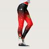Fashion Christmas Print Fitness Sports Hip Lifting High Waist Bottom Pants Women Yoga Pants