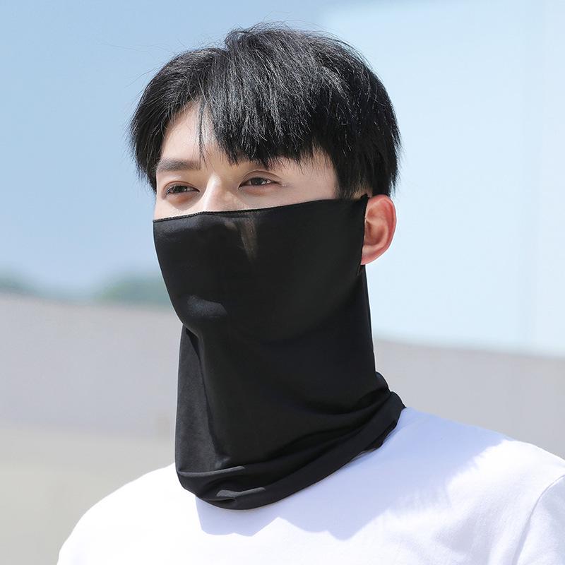 Unisex UV Protection Breathable Face Mask & Neck Gaiter with Ear Loops for Summer Cycling
