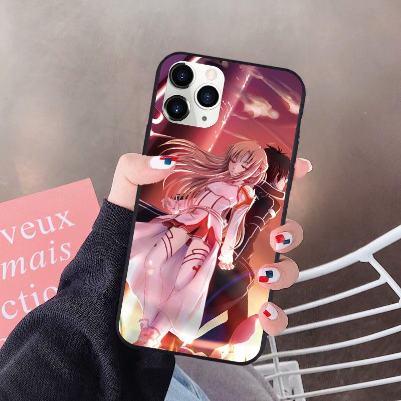

Чехол для телефона Japan Anime Sword Art Online для iPhone 13 12 Mini 11 Pro SE 2020 SE3 2022 7 8 5 6 6S Plus X XR XS Max Silicone Funda iPhone 13Pro Max