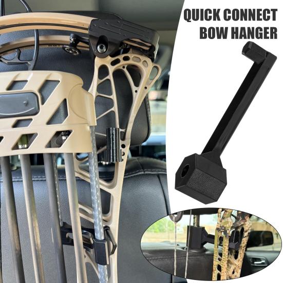 Compound Bow Headrest Mount for Truck Hunting Storage Rack Heavy Duty Bow Hanger Easy Disassembly Universal Bow Holder