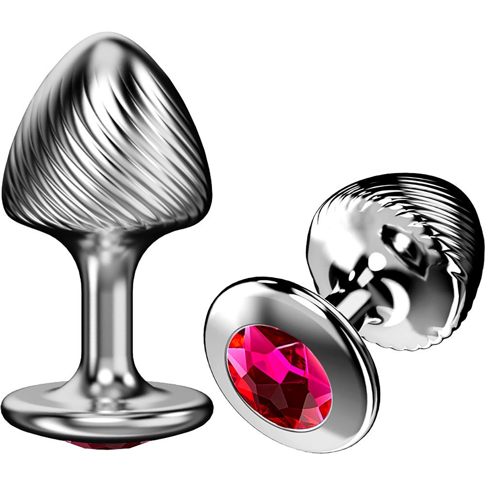 Mushroom Shape Metal Anal Plug Training Toy