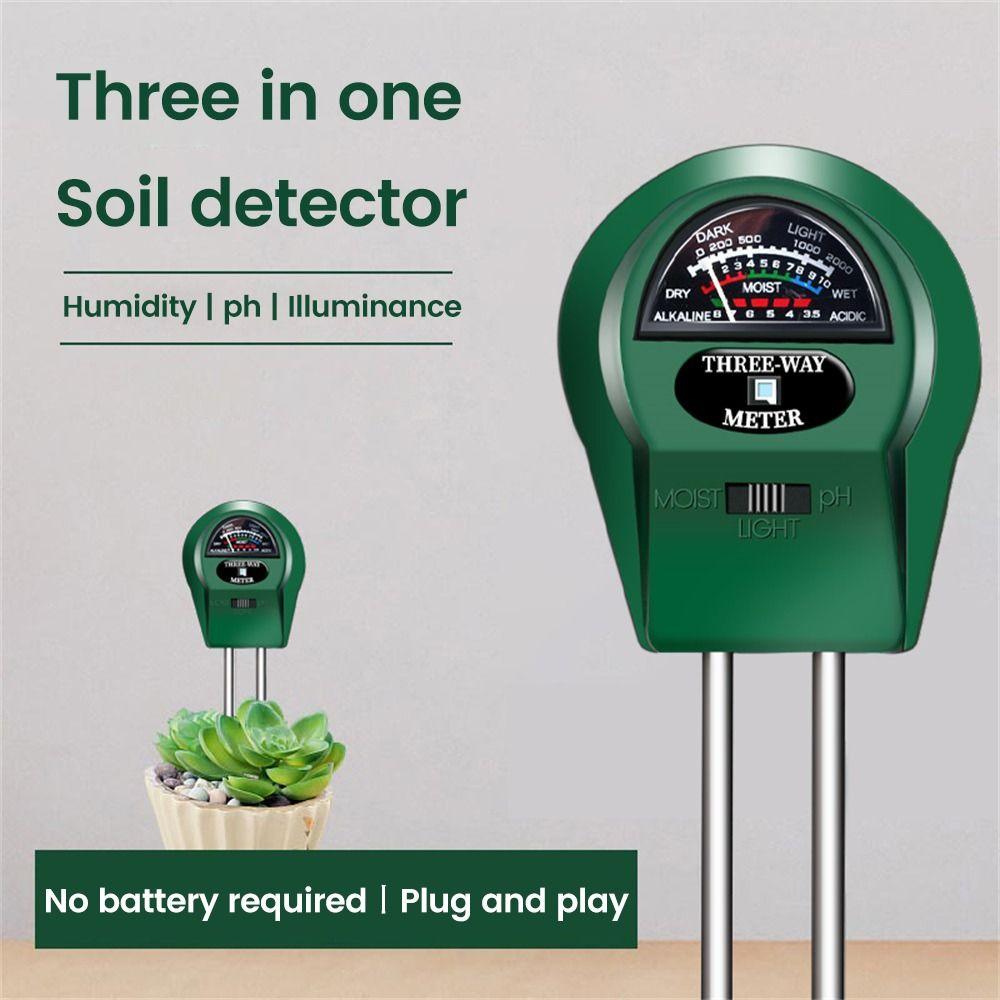 

PH Tester Soil Moisture Meter Moist Tester Soil PH Level Tester 3 in1 Soil Detector Plants Flower