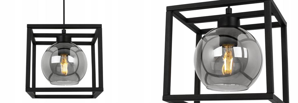 HÄNGELAMPE KÄFIG ELEGANTER GLASBALL