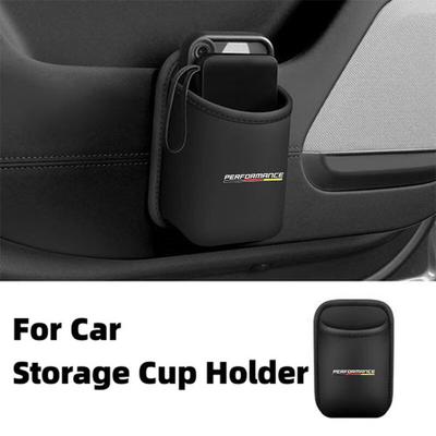 For Car Door Cup Holder Leather Automotive Drink Rack Storage Bin 1 3 5 Series G30 G32 G38 2021 2020 2019 2018 E46 E91