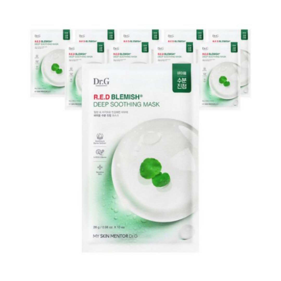 

Dr.G Red Blemish Deep Soothing Mask — 280 г (Всего), 10 листов (1 пакет)