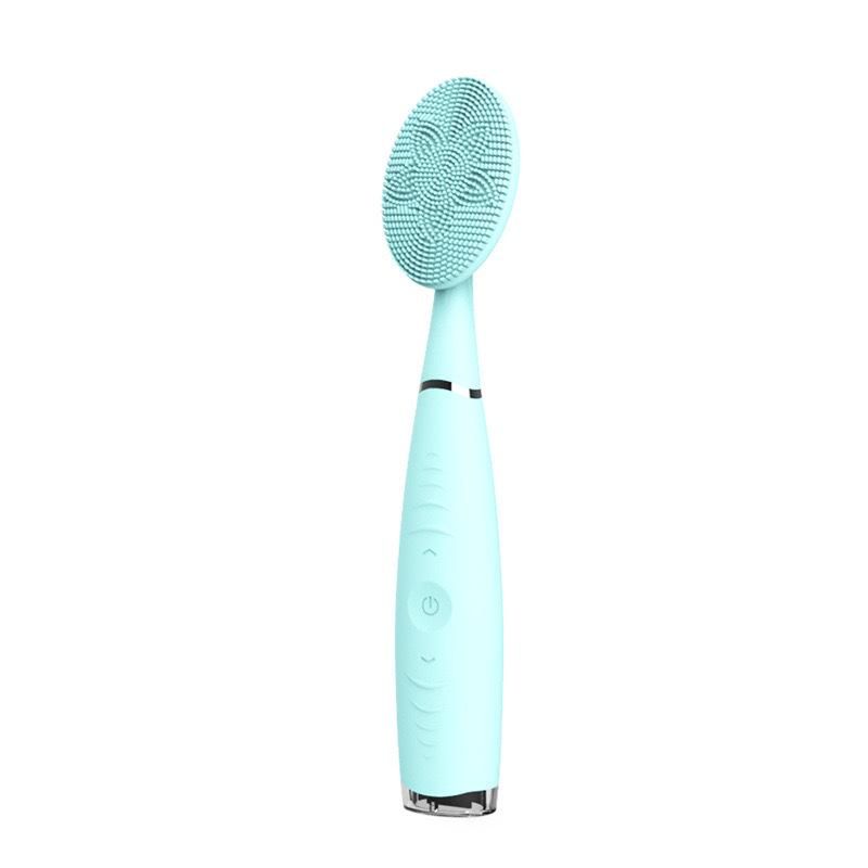 

Silicone Waterproof Electric Facial Cleansing Brush for Women синий