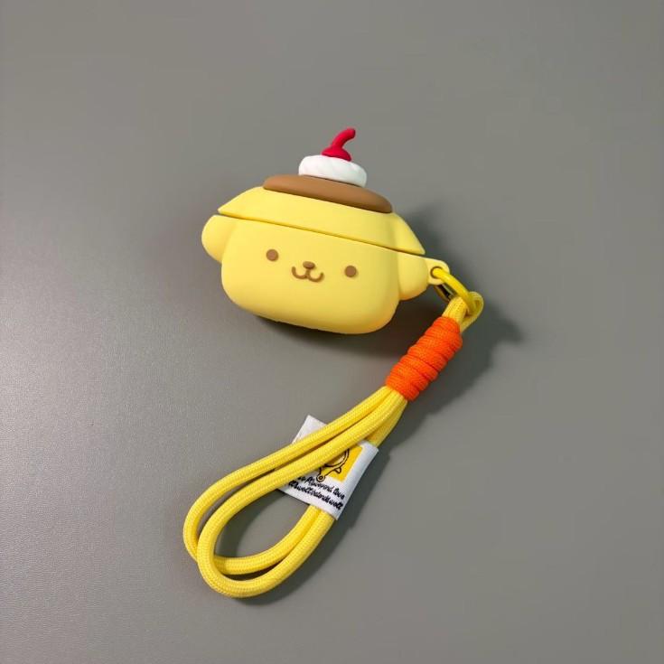 Cute Pudding Dog AirPods Pro1 Apple Bluetooth Headset Cover 1/1 Generation Cartoon Silicone Protective Case