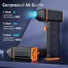 Electric Compressed Air Duster - 120m/s High-Speed Air Blower Fan, Mini Rechargeable Cordless Turbo Jet for Computer Car Keyboard Home