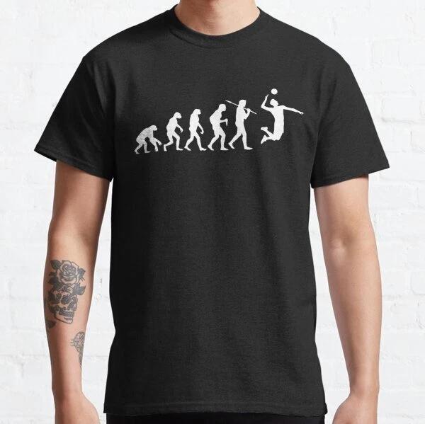 Volleyball Evolution Funny Volley Ball Player Lovers Gift Classic T-Shirt S-3XL XL