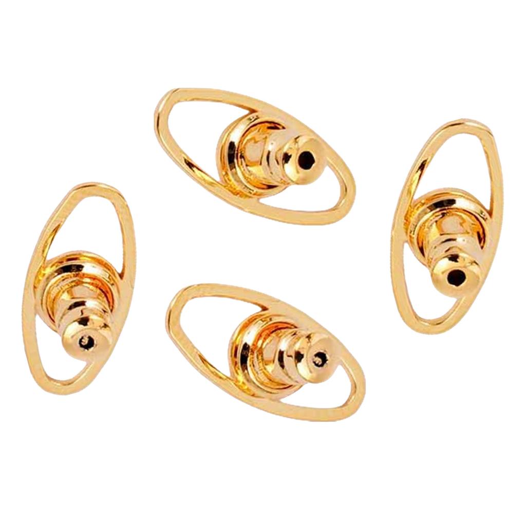 Set de 4 Suporturi Ușoare pentru Cercei, Confortabile la Purtare, Stabilizatori pentru Cercei cu Șurub, Suporturi de Bijuterii la Modă pentru Femei