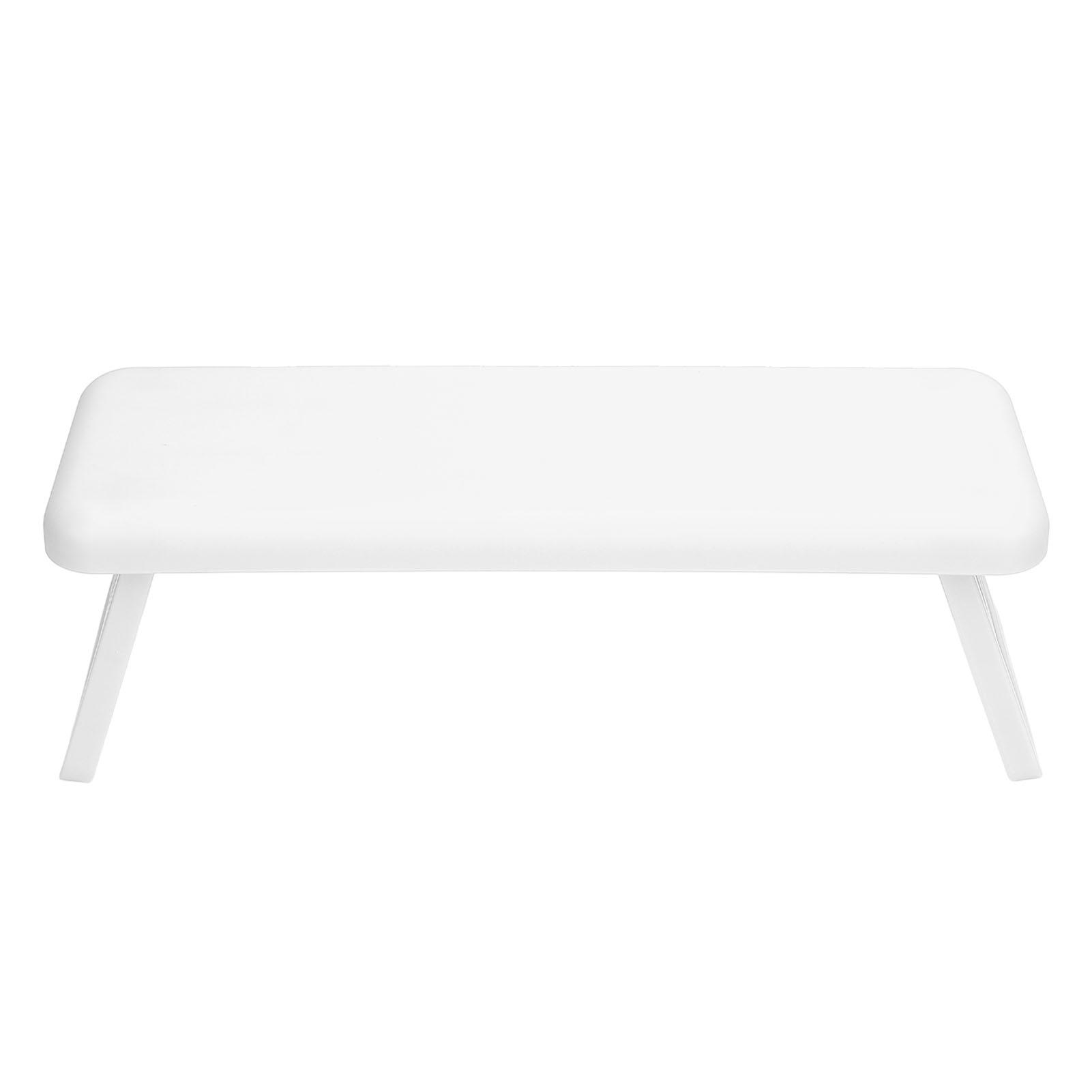 

2 шт. Подлокотник для Nails Tech Прямоугольный складной моющийся маникюрный подлокотник для высоты лампы для ногтей белый