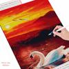 Full Square/Round Diamond Painting Animal Swan Mosaic Embroidery Sunset Cross Stitch Handmade Gift