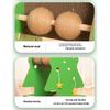 Cat climbing frame, cat scratch board, vertical cat scratch post, wear-resistant cat scratch ball, cat teaser toy