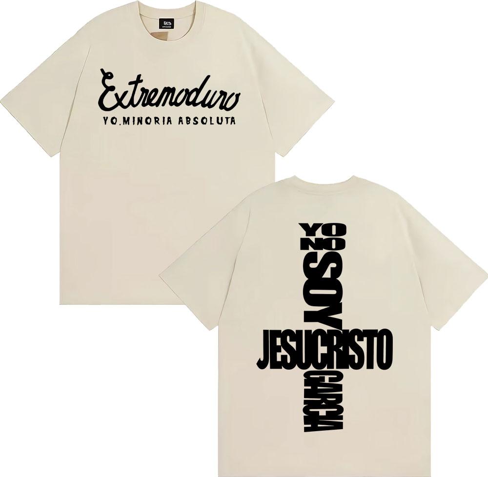 

Band Extremaduro Yo No Soy Jesuscristo Garcia Tshirt Summer Casual Cotton Retro Gothic Street Wear Y2K Tshirt for Men Women 4XL