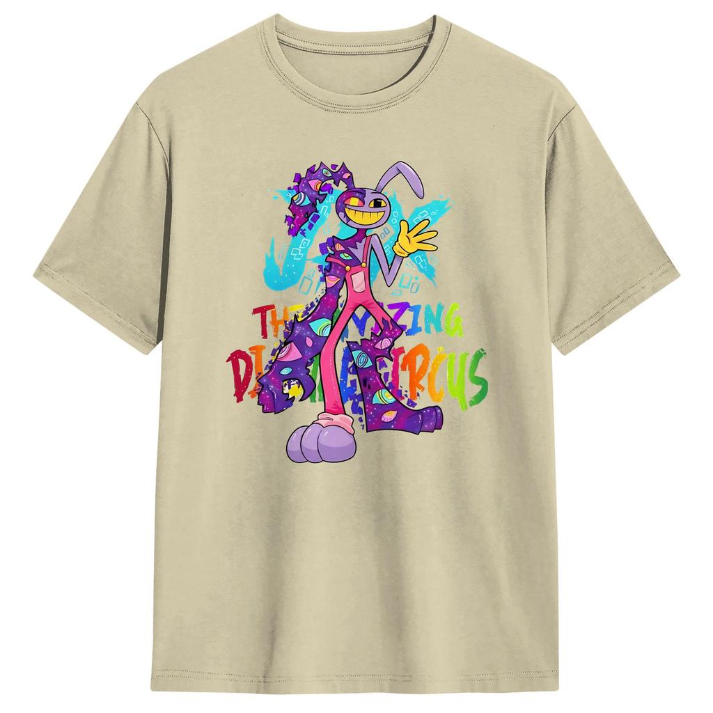 Amazing Circus Jax Tadc Rabbit Cotton Tshirt For Adult Beach Y2k Funny Tshirts O Neck Popular Tees Big Size Design Clothes
