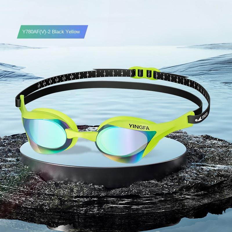 Yingfa Professional Swimming Goggles Waterproof Racing Electroplating Anti-Fog Diving Glasses With Replaceable Nose Buckle2