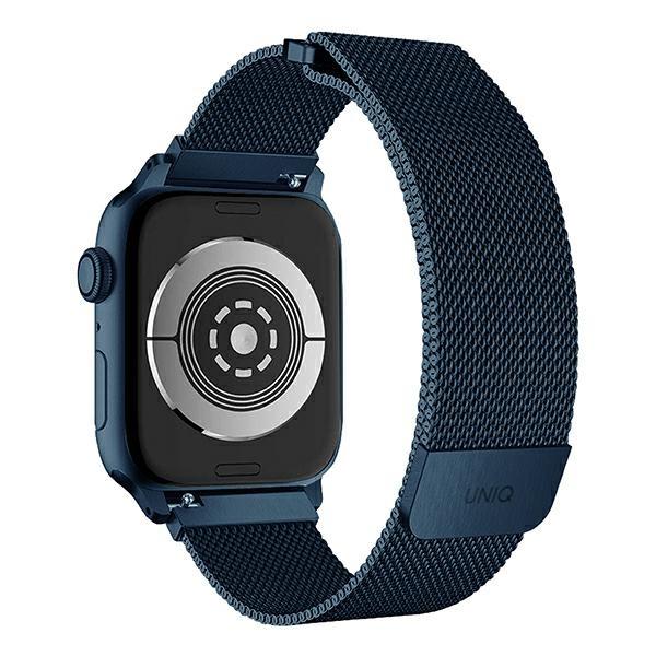 Uniq Pasek Dante Apple Watch Series1/2/3/4/5/6/7/8/9/Se/Se2 42/44/45Mm Stainless Steel Niebieski/Cobalt Blue