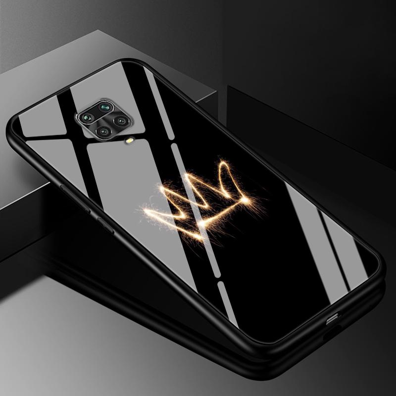 Tempered Glass Case for Xiaomi Redmi Note 9 9S 10T 10 Pro 10S 4G 5G 8 8T 8 Pro Cover Hard Case Case Redmi 12 4G TPU Bumper