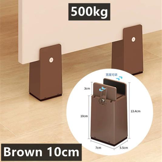 5/10CM Adjustable Chair Feet Riser Screw Clamp 2 4 Inch Height Heavy Duty Sofa Tables Bed Furniture Risers With Screw Clamp 4Pcs