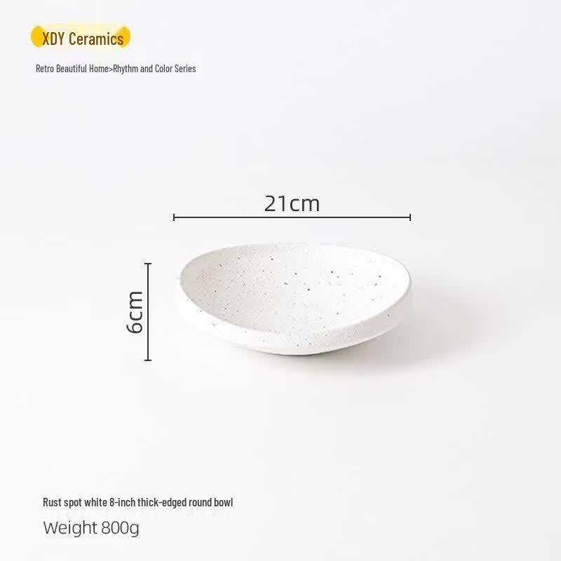 ROYUGO 8-inch Ceramic Salad Bowl