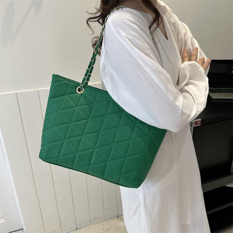 Retro Personalized Chain Tote Bag Summer New Bag Women's Fashion Simple Shoulder Bag Casual Handbag