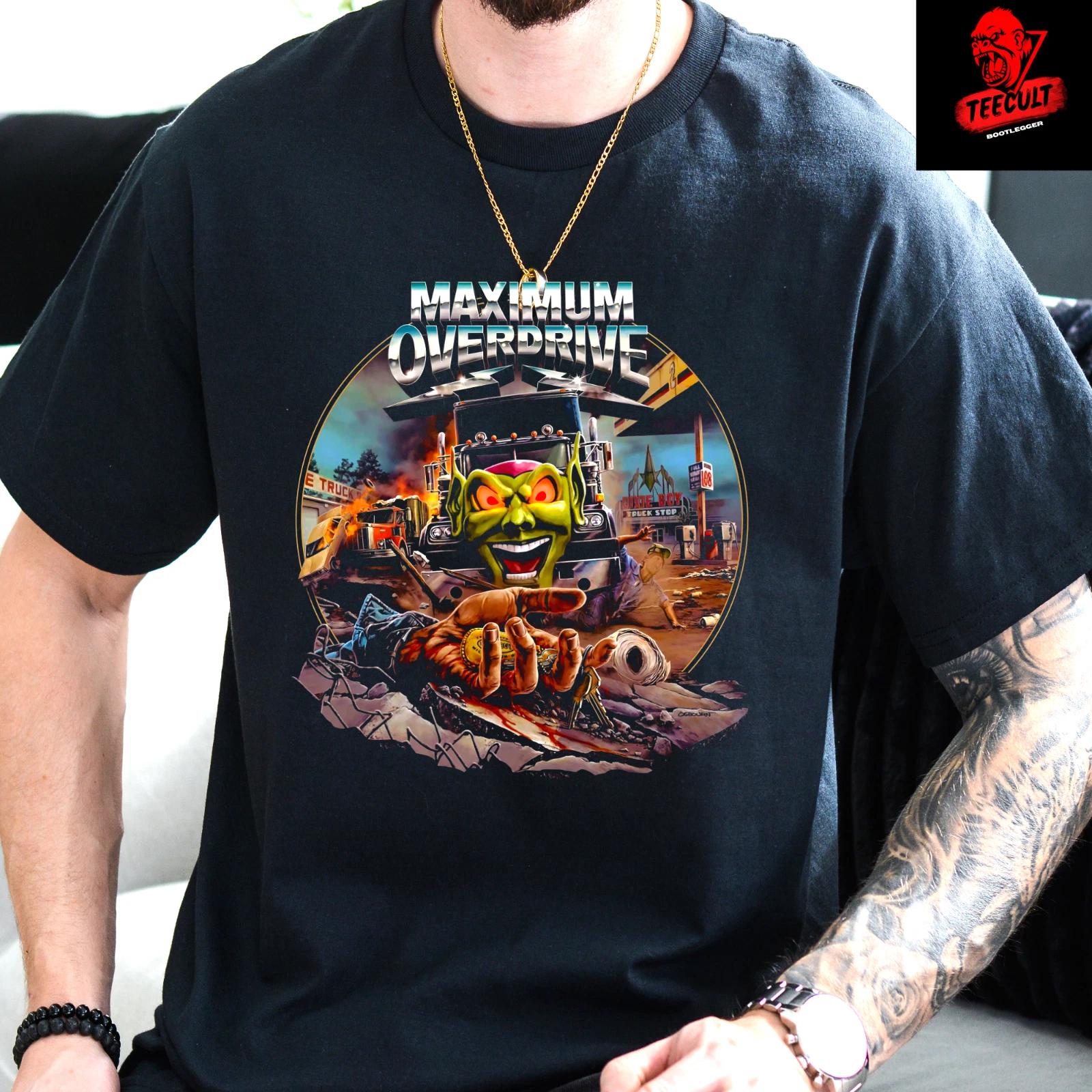Men s and Women s T-shirts Maximum Overdrive (1986) Sci-Fi Horror Movie Unisex Vintage M
