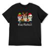 Cute Owl Christmas T-Shirt Topping Funny T-shirts Oversized T Shirt Baggy Shirts Mens Workout Shirts