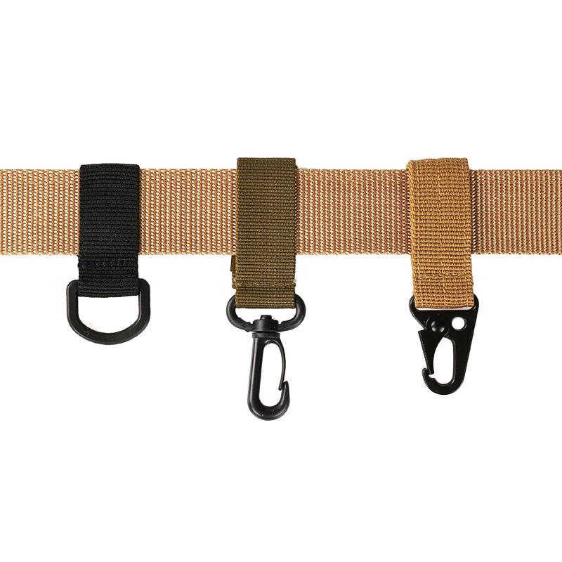 Taktischer Mini-Rucksack-Schnallen- & Multifunktions-D-förmiger Karabiner-Schlüsselanhänger aus Nylon