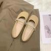 Shoes Late Evening Wind Flat-soled Single Shoes Women's 2025 New Spring and Autumn Mary Jane Shoes Soft-soled Casual Doudou Shoes