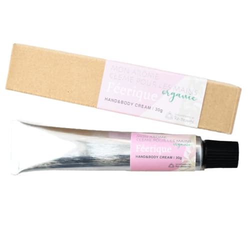 Monarome Organic Hand & Body Cream (Ferique Scent) 30g "Blissful Hand Cream" with Shea Butter and Jojoba Oil, Delicious Scent for Summer, Made in Japa