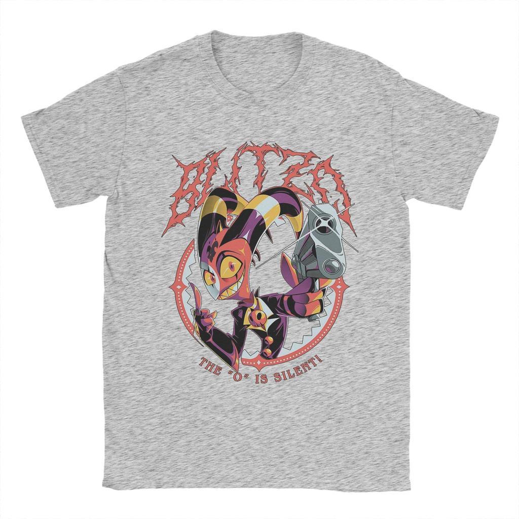 Blitzo Hazbins Hotels T-Shirt for Men  Awesome Pure Cotton Tee Shirt Round Collar Short Sleeve T Shirt Summer Tops