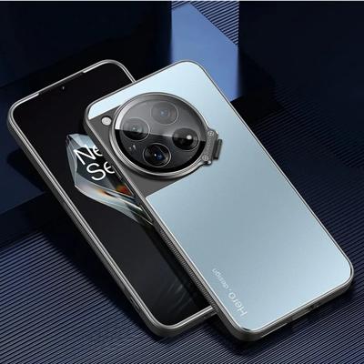 For Oneplus 13 12 5G Ultra-thin Metal Lens Camera Holder Cover for One Plus 12 1+13 Shockproof Matte Protection Invisible Bracket Phone Case
