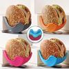 1pcs Scalable Silicone Burger Rack, Leak Proof Burger Fixing Box, Washable Sandwich Holder, Anti Sauce Artifact