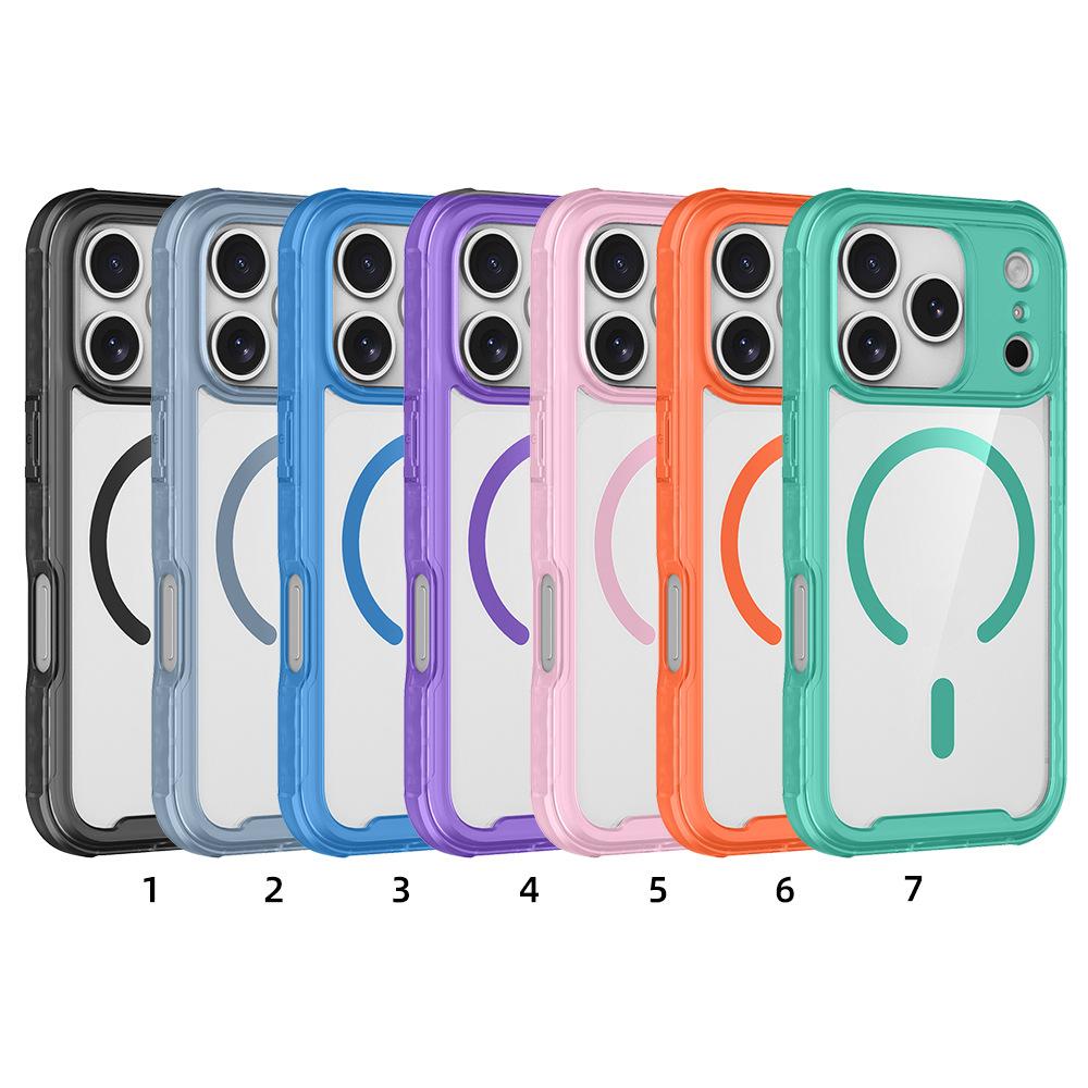 iphone11promax magnetic mobile phone case is suitable for Apple 11 two-in-one matte transparent color 11 anti-drop protective cover.