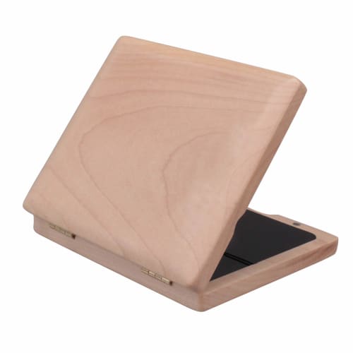 Yibuy Wooden Reed Case for Saxophones, Holds 5 Reeds, Moisture Resistant, Easy Access, Natural Color