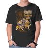Unisex Crew Neck T-Shirt Dungeon Cats Graphic Short Sleeve Casual Tee