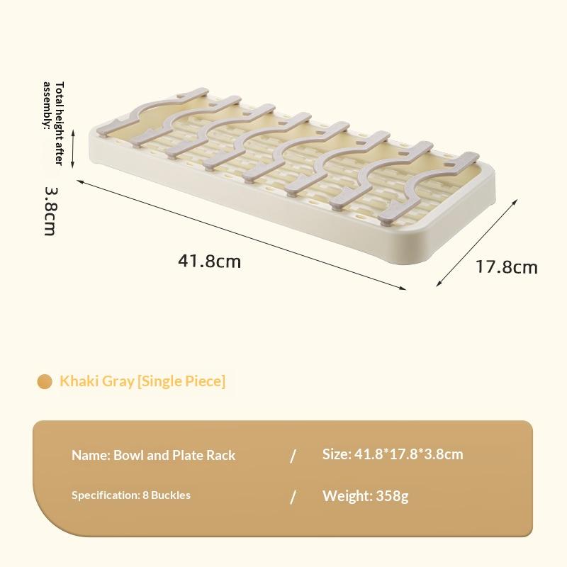 Adjustable Plate and Tableware Holder Multi Functional Storage Rack for Compact Kitchens