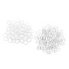 200 Pieces Plastic Bra Strap Clips Hook Slider Buckle 8mm Clear