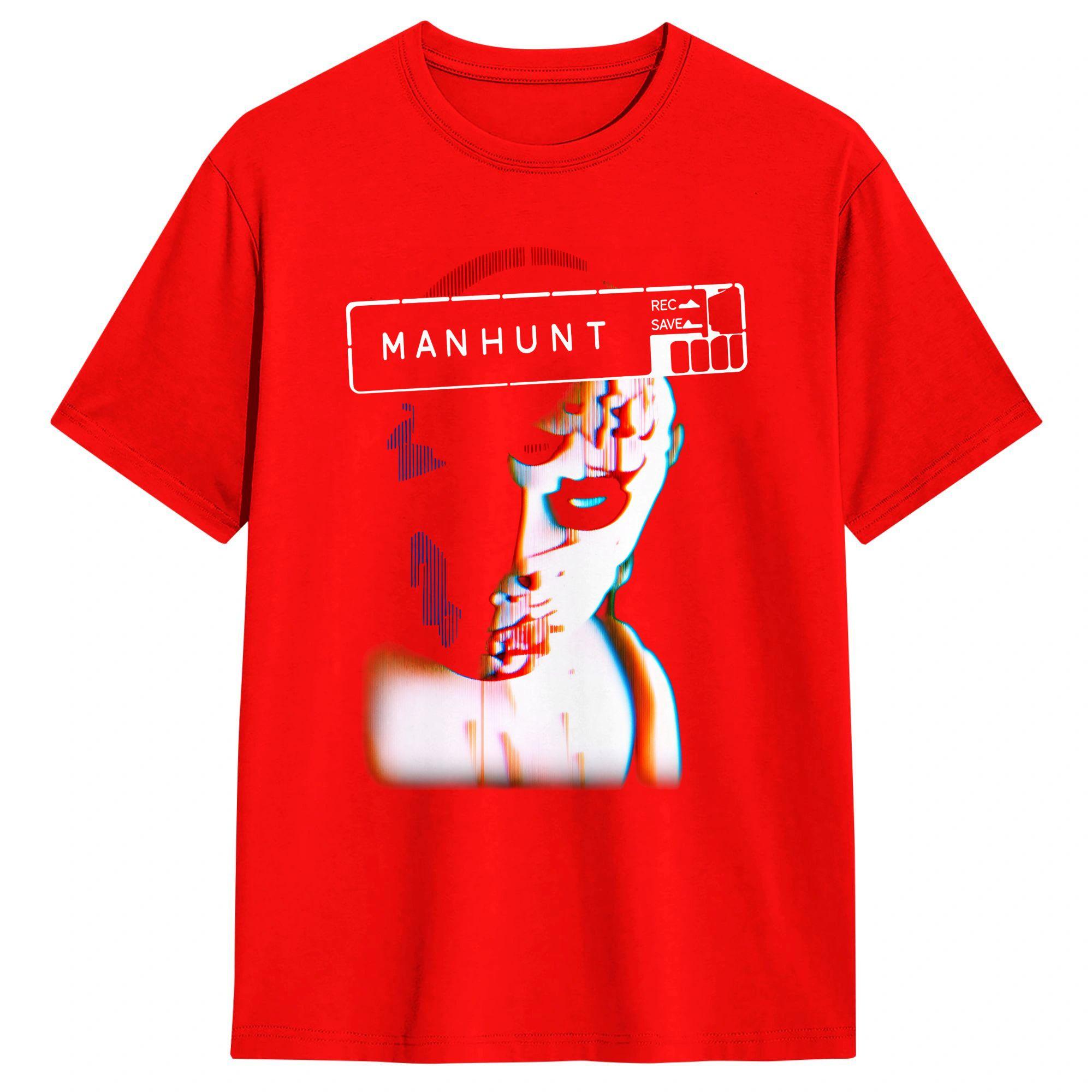 

Mens TShirt Manhunt Horror Game T Shirts Hip Hop Summer Tee Shirt Streetwear Cotton Tops Gift Idea S
