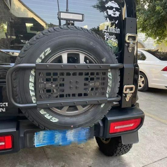 Adjustable Rear Spare Tire Carrier & Tactical Board for 2018-2025 Suzuki Jimny Models
