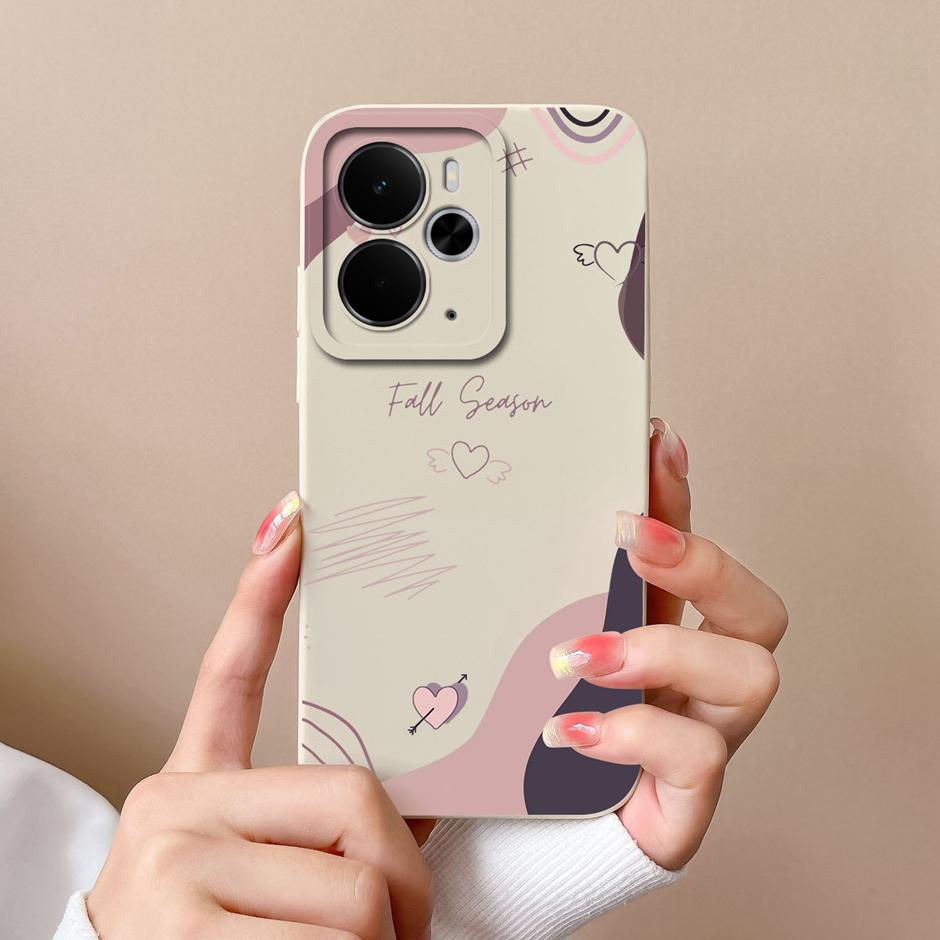 Trendy Floral Soft Silicone Case For Realme 14T 14 Pro Plus Lite 5G Protective Cover For Realme14T Realme14Pro Plus Lite Fundas