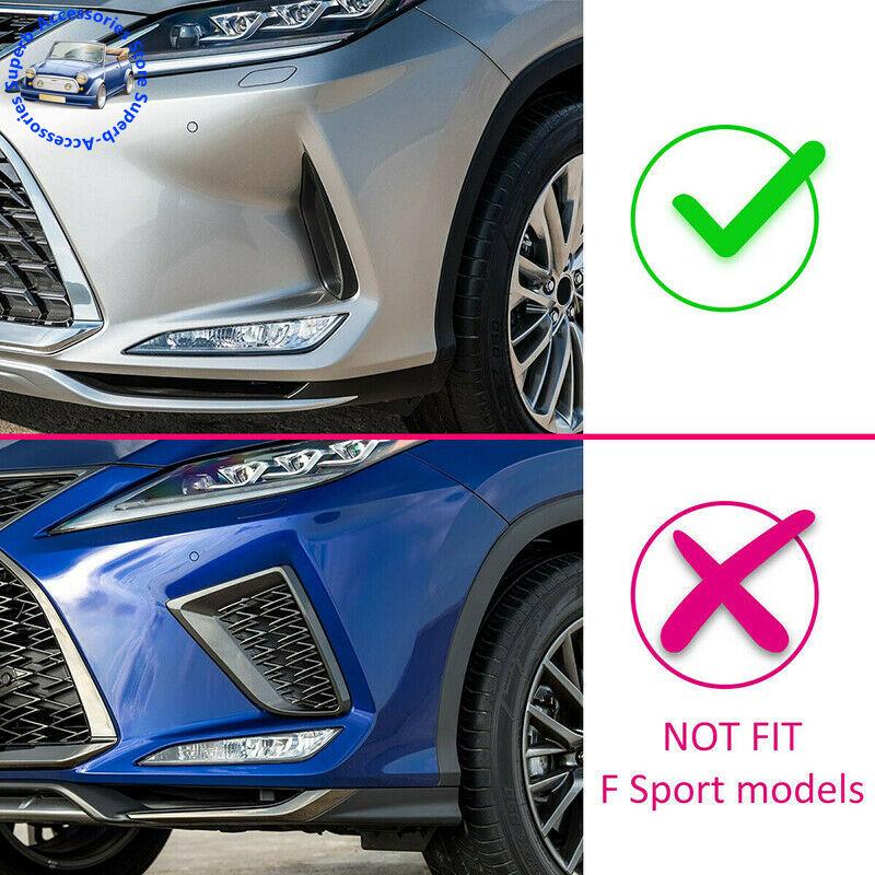 For Lexus RX300 RX350 RX450h   2022 ABS Chrome Front Fog Light Lamp Frame Trim Car